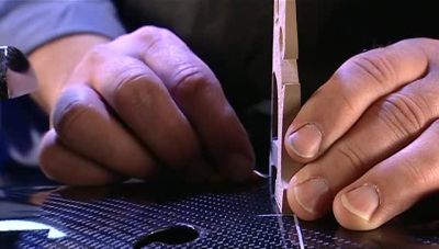 AFTERWARDS, HE DOUBLE-CHECKS
THE BRIDGE'S POSITIONING. - How It's Made