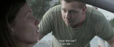 Agnes, can you stop the car?
Can we talk? Can we - - Under the Tree