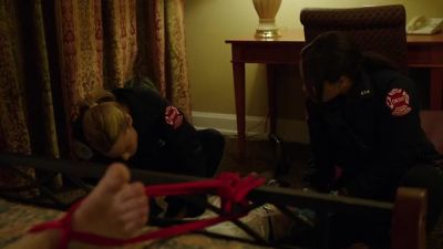 Agonal respiration.
She's barely breathing. - Chicago Fire