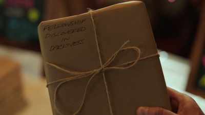 Ah. A "fellowship discovered
in darkness". - Blind Date Book Club