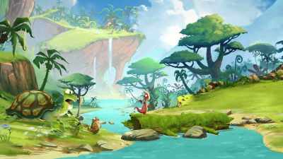 Ah, a little moss never stopped me...
(quivering) - Gigantosaurus