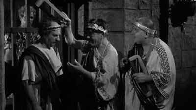 Ah, this ain't sharp. - The Three Stooges Meet Hercules