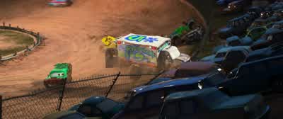 Ah, buddy move it turn right to go left turn right to go left - Cars 3