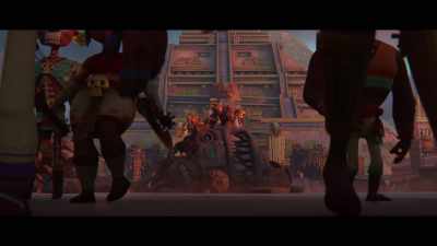 Ah, we don't need
your help, cowards! - Maya and the Three