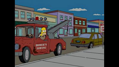 Ah, my first tow. - The Simpsons
