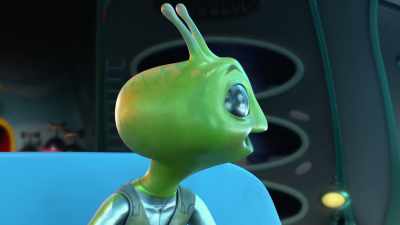 Ah...
[frenzied gobbling] - Alien TV
