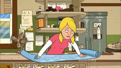 Ah-ha!
That's where the pipes intersect - Corner Gas Animated