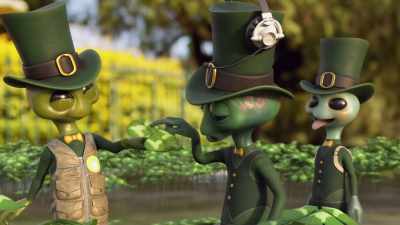 - Ah!
- [jubilant cheering] - Alien TV