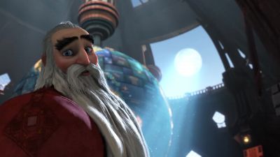 Ah! Man in Moon! Sandy, why didn't you say something? It's been a long time, old friend. What is big - Rise of the Guardians
