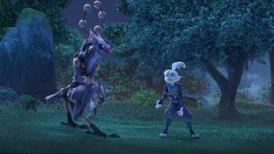 Ah, no fair! I wasn't ready.
Can I get a do-over? - Samurai Rabbit: The Usagi Chronicles