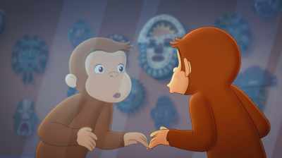 Ah. Oh? Ah. - Curious George: Royal Monkey