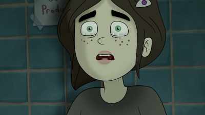 - Ah!
- Oh, it's a freaky new girl. - Little Demon