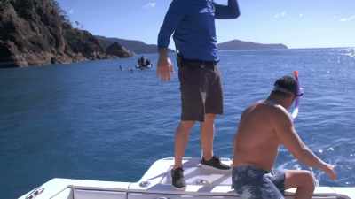 - Ah!
- Oh, tough life. - Below Deck Down Under