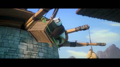 Ah! - Whoa! - Move! - Look out! - Sorry! - Kung Fu Panda 4