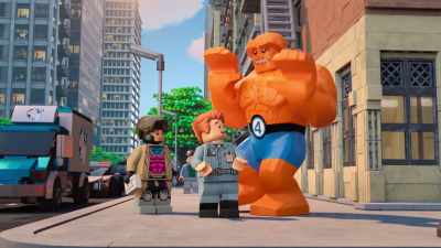 Ah. Sorry, kid.
Our game's for superheroes only. - LEGO Marvel Avengers: Mission Demolition