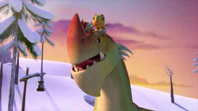 Ah, the babies wouldn't stop squealing
that annoying carol you taught them. - Dragons: Rescue Riders: Huttsgalor Holiday