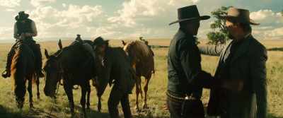 - Ah...
- This is Billy Rocks. He's with me. - The Magnificent Seven