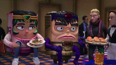 Ah, uh, ah. And these short rib sliders. - Marvel's M.O.D.O.K.