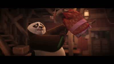 - - Ah! Uh. Ah! Whoa, whoa, whoa! Who designs a tavern on a cliff? I shouldn't have eaten all those - Kung Fu Panda 4