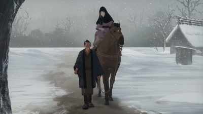 Ah, this way, that way.
Nothing's good enough for her! - BLUE EYE SAMURAI
