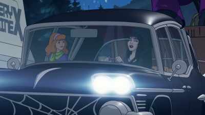 Ah, what a hideous night
for a drive. - Happy Halloween, Scooby-Doo!