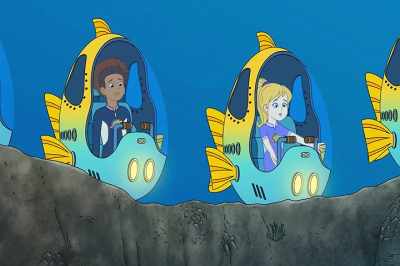 Ah, what is it about "someplace else"
you don't understand, shark? - The Magic School Bus Rides Again