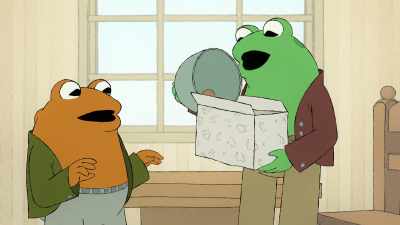 Aha. Now we don't have to look at them. - Frog and Toad