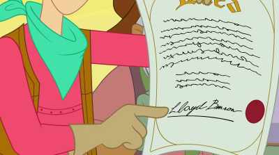 Aha! The signature
on this deed says - Tom and Jerry Cowboy Up!