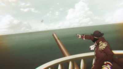 Ahh! Captain! We can't go back now! - One Piece: Stampede