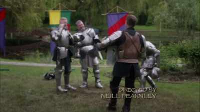 AHH! GOOD BATTLE, GENTS. - Garage Sale Mystery: Murder Most Medieval