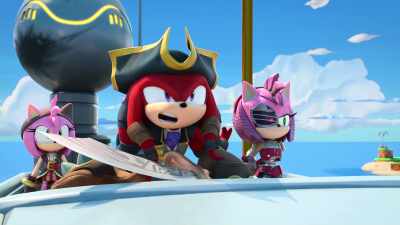 Ahhgh, hold still, you slippery eel! - Sonic Prime