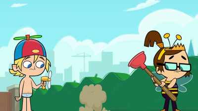 - Ahhh!
(Landing thud) - Total DramaRama