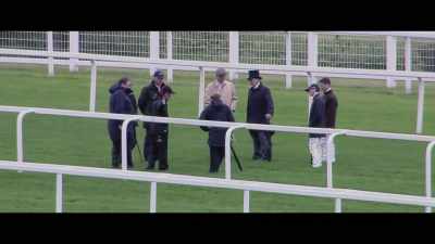 Aidan, who has experience
of galloping horses in - Horsepower