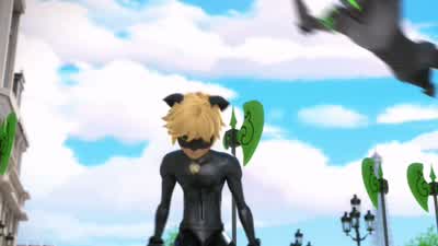 Aïe. Chat Noir, fais vite. Ça c'est de l'échauffement. Par le fer! - Miraculous: Tales of Ladybug & Cat Noir