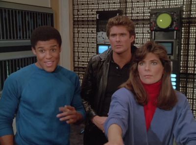 AII right, scan
the area, KITT. - Knight Rider