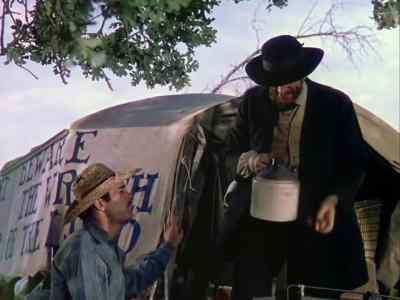 - Ain't hard liquor, is it?
- No, plain spring water. - The Return of Frank James