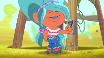 ♪ Ain't nothin' like glitter
Raining down from up above ♪ - Trolls: TrollsTopia