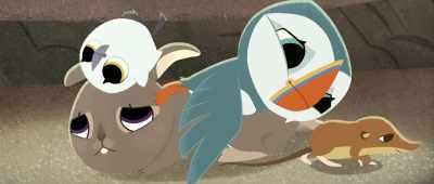 Air! air! A-- oooh, grubs! - Puffin Rock and the New Friends