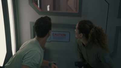 Airlock seal
repressurizing. - The Ark