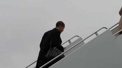 -(AIRPLANE ENGINE REVVING)
-(INDISTINCT CHATTER) - Obama: In Pursuit of a More Perfect Union