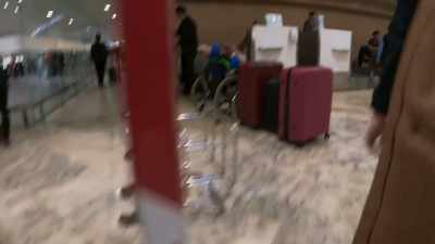 (airport chatter) - Q: Into the Storm
