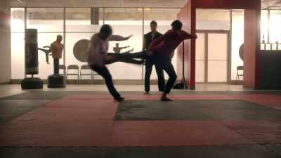 [Aisha grunts] - Cobra Kai