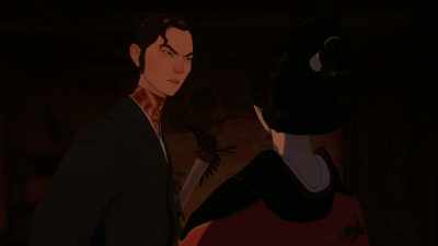 Akemi, when I strike, run to the others. - BLUE EYE SAMURAI