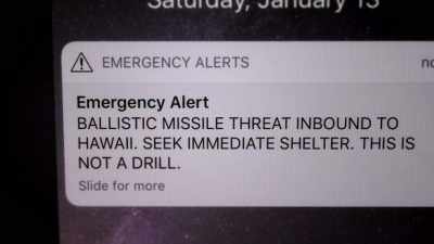 -(alarm blaring)
-Hawaii missile proof. - Q: Into the Storm