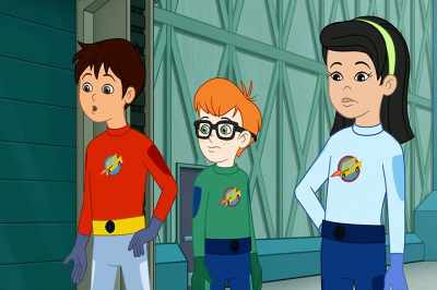 [alarm buzzing] - The Magic School Bus Rides Again