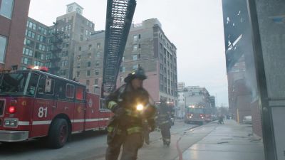- [alarm whistling]
- Hey, I got him! - Chicago Fire