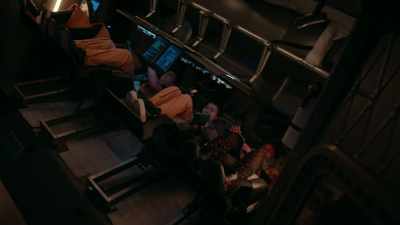 [alerts blare, ship rumbling] - The Astronauts