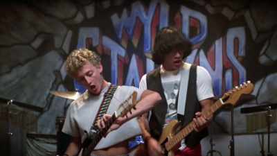 Alex Winter and I became
Bill and Ted. - James Cameron's Story of Science Fiction