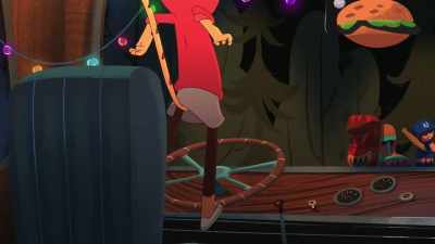 [Alia straining] I got it!
Oh, my gosh! Whoa! Okay! - Arlo the Alligator Boy