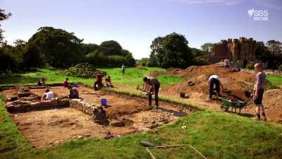 ALICE ROBERTS: Careful study
of this previously unknown building - Curse of the Ancients with Alice Roberts